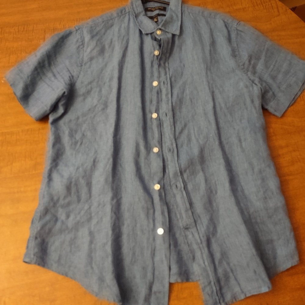Banana Republic Blue Linen Shirt